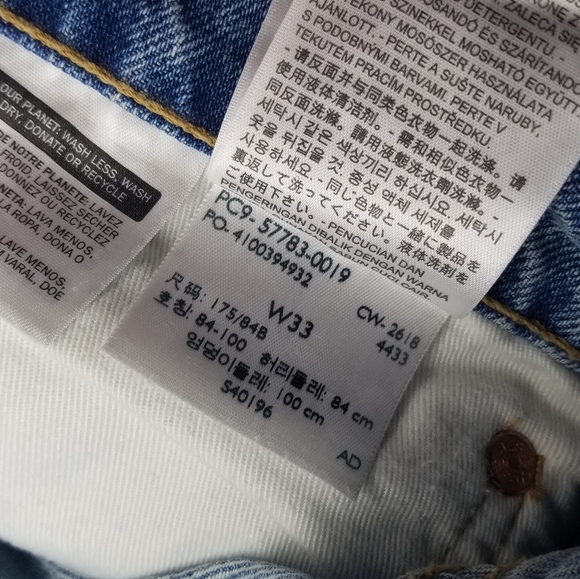 NWT Levi's Men's Premium Hi-Ball Roll Distressed Ripped Jeans - Picture 15 of 16